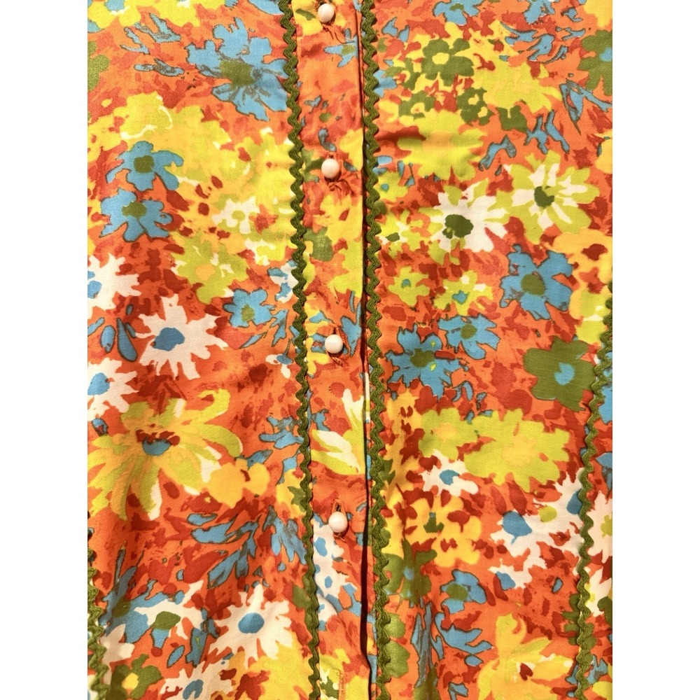 Vintage Bete Collection Honolulu Women's Muumuu Dress Floral Groovy Hippie M - Picture 2 of 16